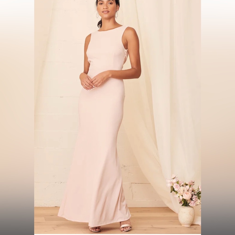 Lulu’s Blush bridesmaids dress💕 - Picture 2 of 12